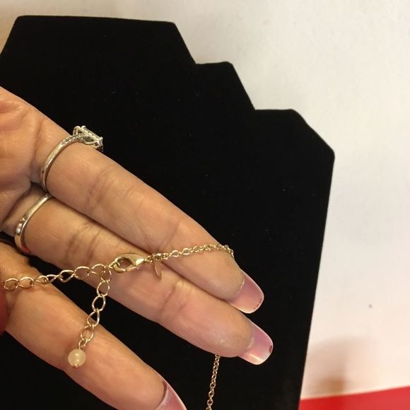 Goldtone Ring Necklace and Bracelet Set - Picture 3 of 4